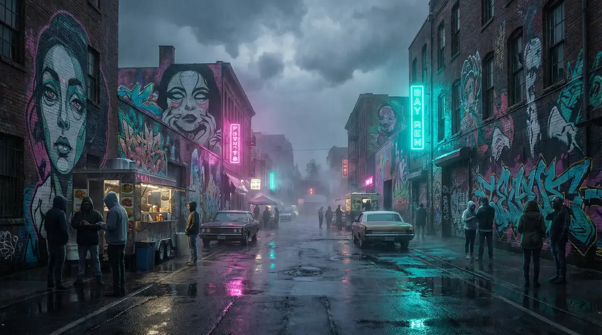 潘金莲影院 - 雨夜壁画街